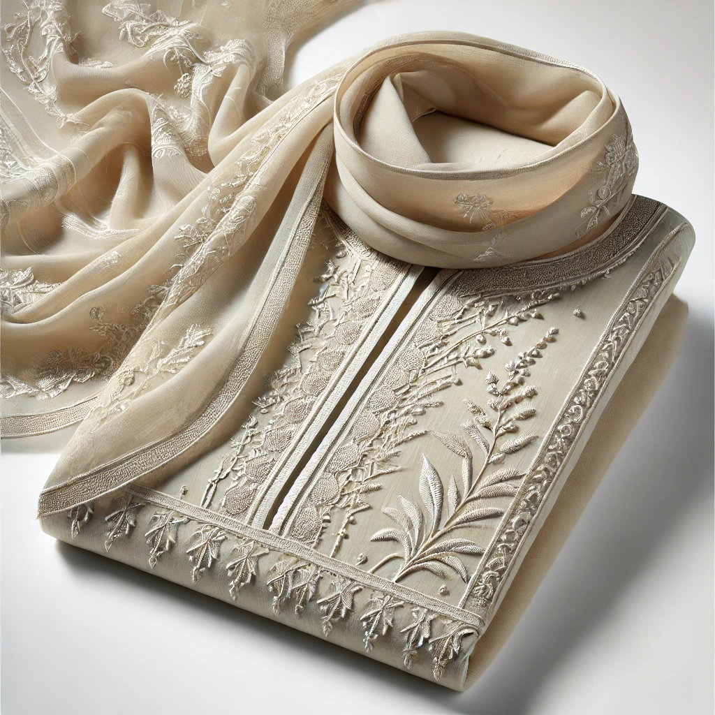 Lawn-chiffon combo product image